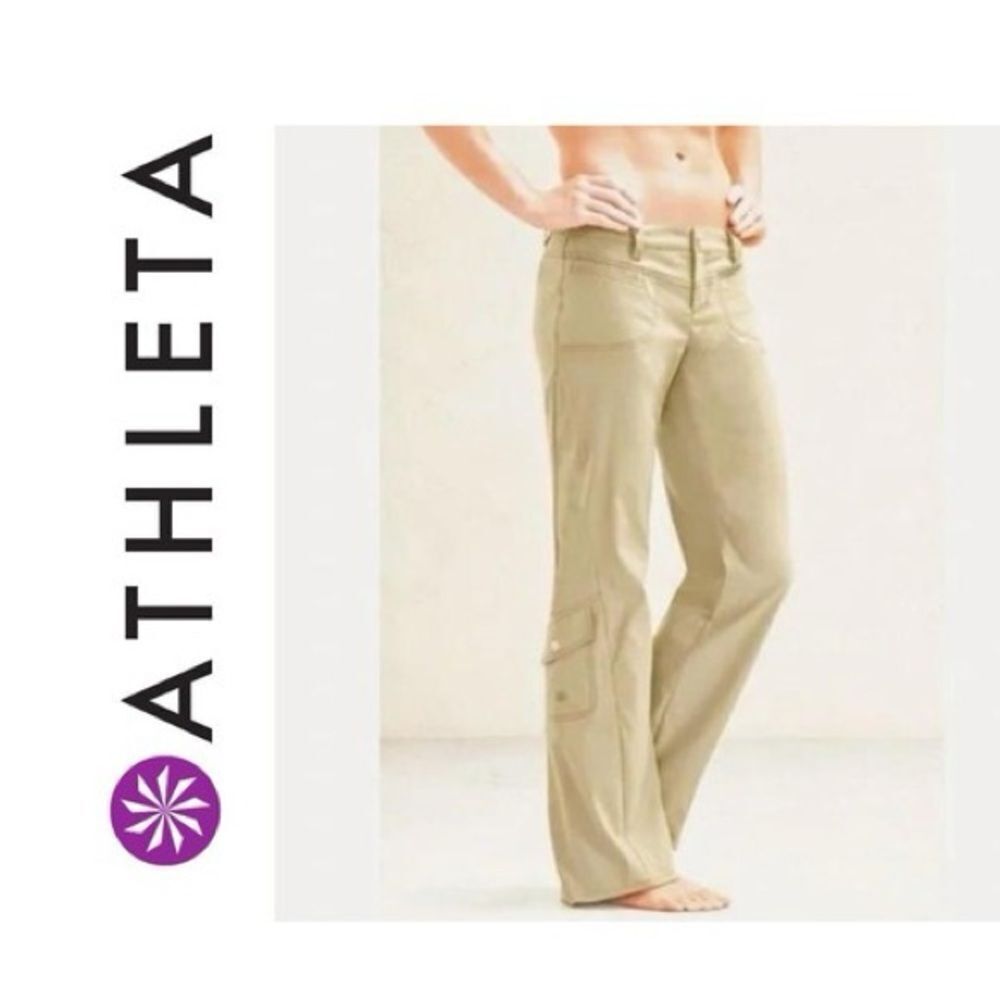 EUC WOMENS SIZE 10 ATHLETA DIPPER NYLON CARGO PANTS